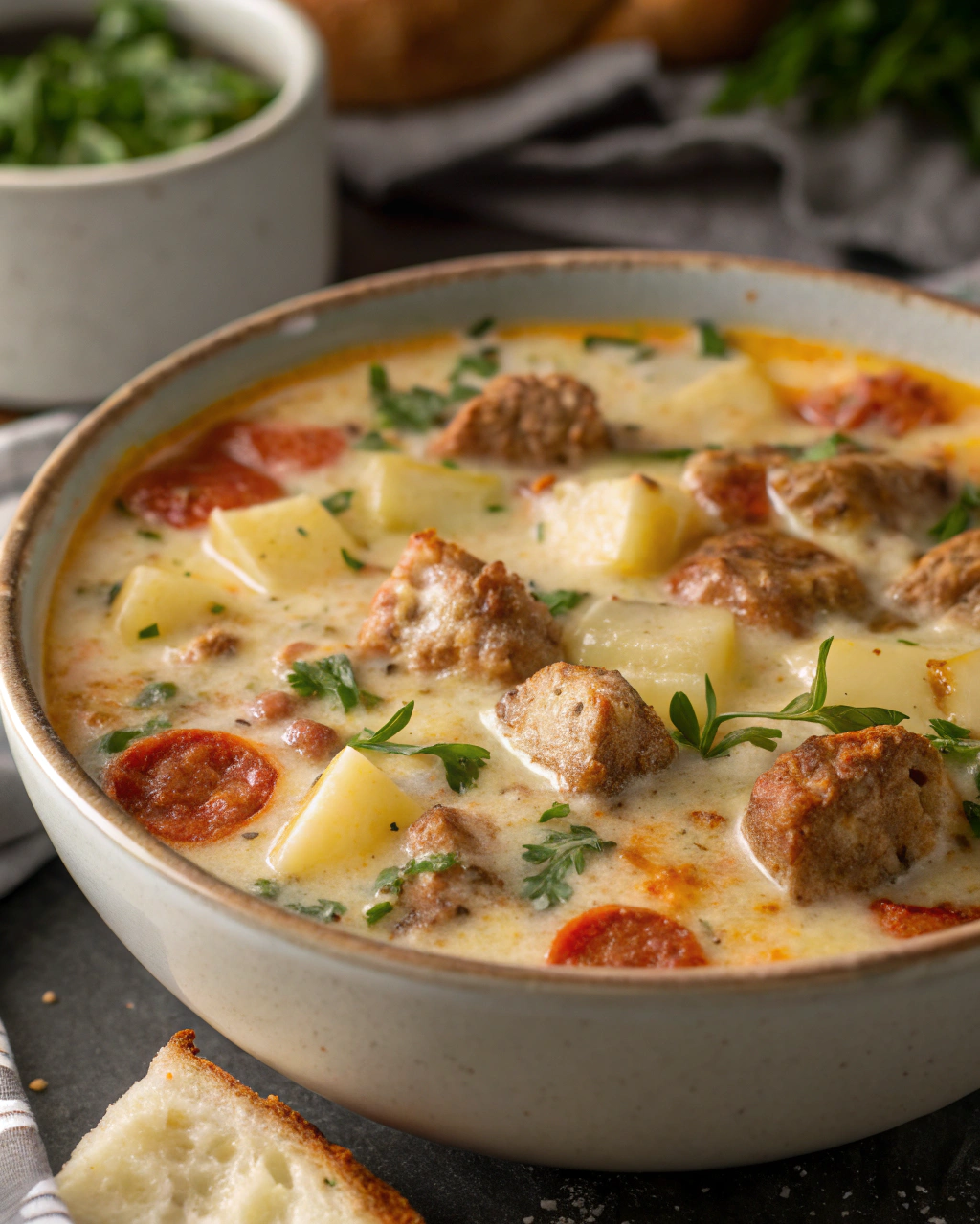 Creamy Italian Sausage & Potato Soup