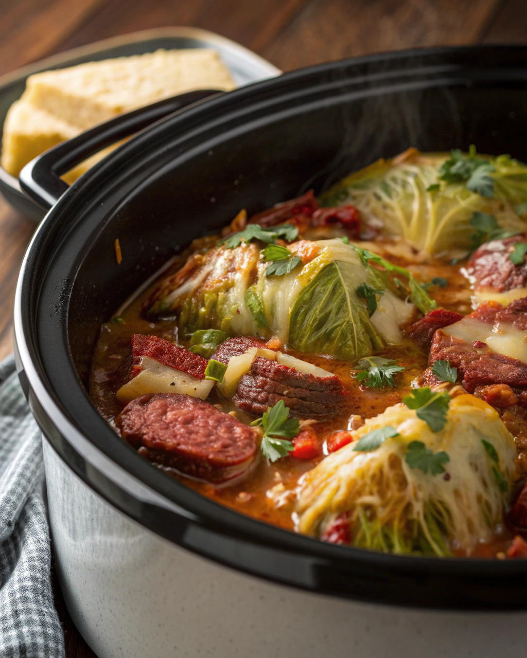 Slow Cooker Corned Beef & Cabbage Stew