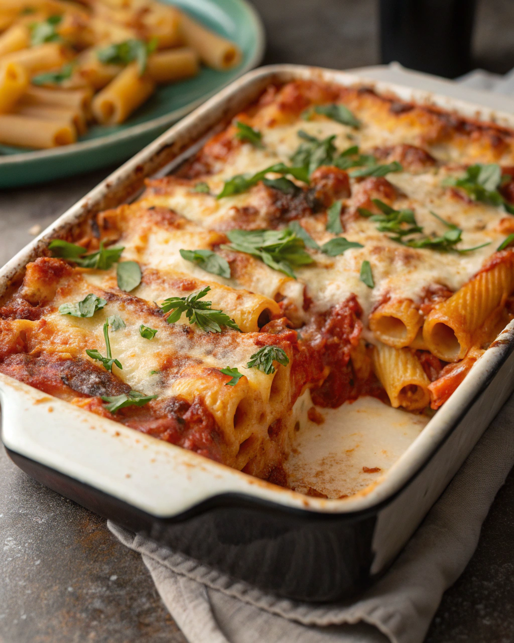 Baked Baked Ziti with Golden Crust