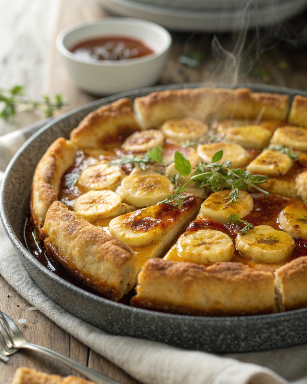 Baked Banana Pancakes with Golden Crust