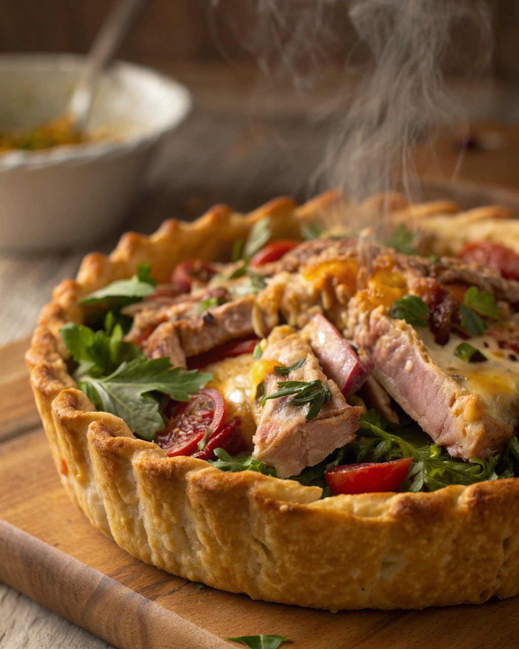 Baked Tuna Salad with Golden Crust