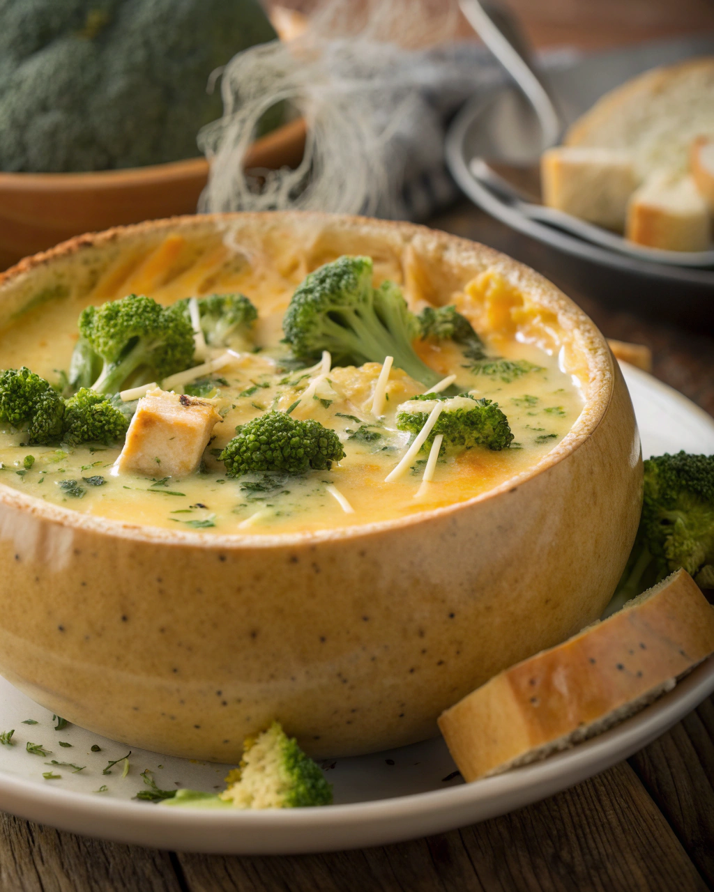 Cheesy Broccoli Soup for Family Dinner