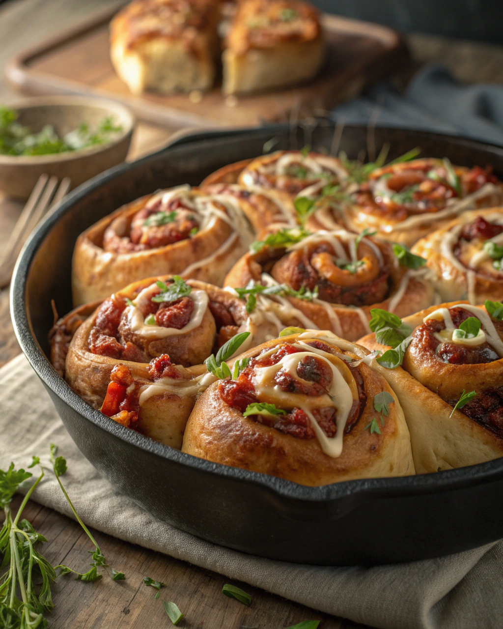 Cheesy Cinnamon Rolls for Family Dinner