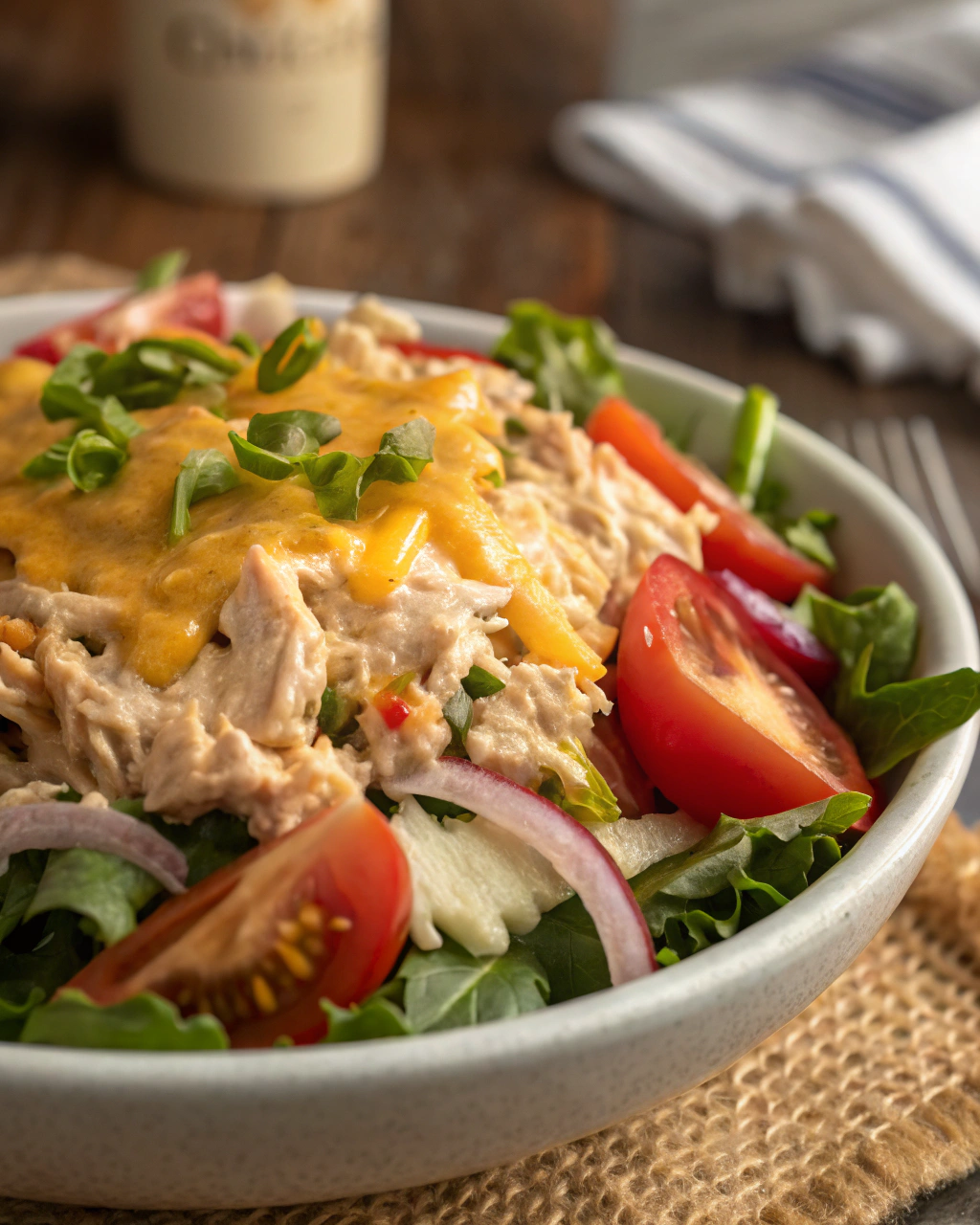 Cheesy Tuna Salad for Family Dinner