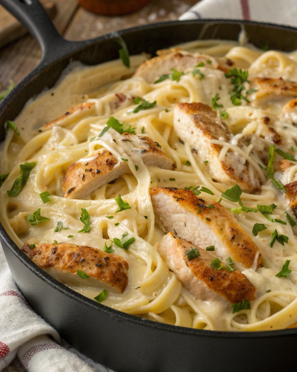Creamy Chicken Alfredo Pasta That Melts in Your Mouth