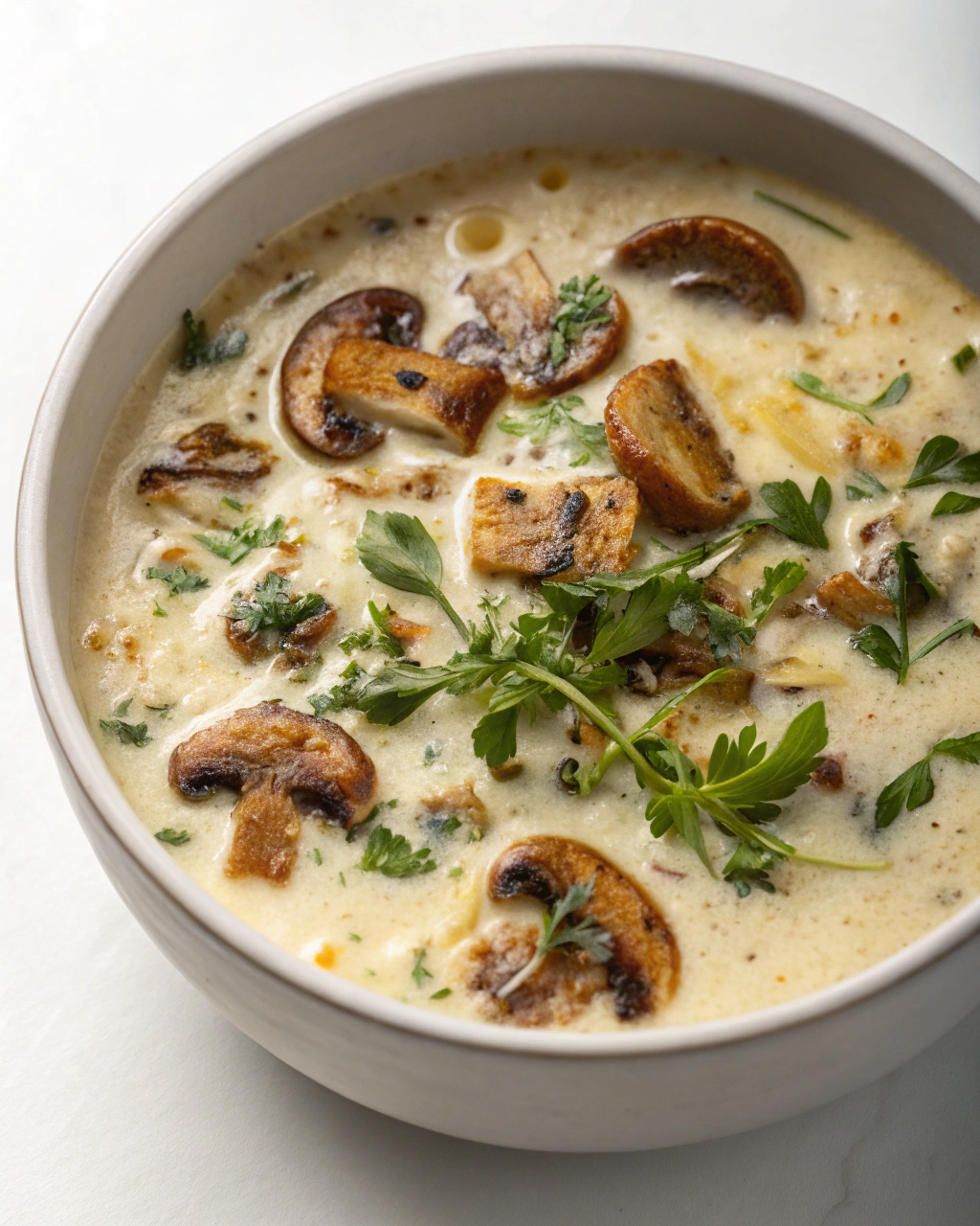Creamy Mushroom Herb Soup