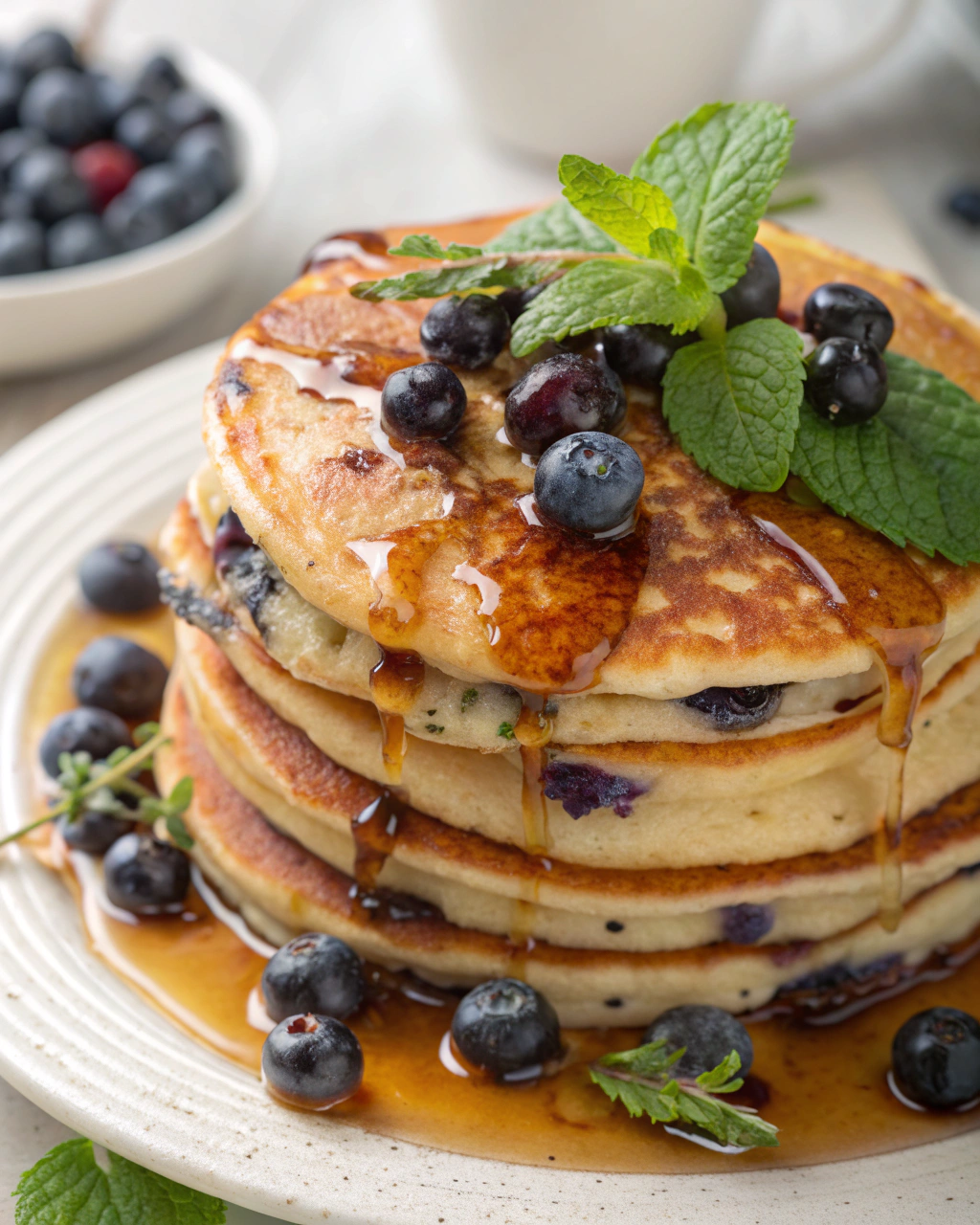 Crispy Blueberry Pancakes Everyone Craves