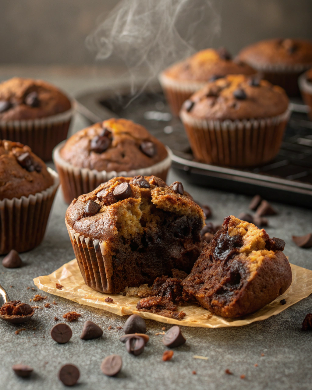 Crispy Chocolate Muffins Everyone Craves