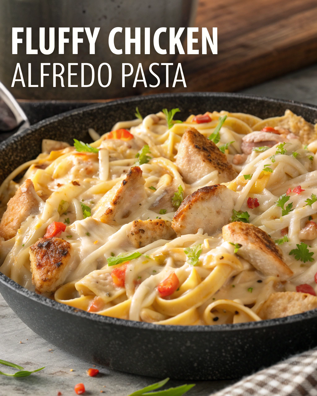 Fluffy Chicken Alfredo Pasta That Everyone Will Love