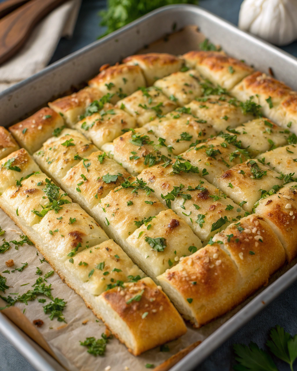 Fluffy Garlic Breadsticks That Everyone Will Love