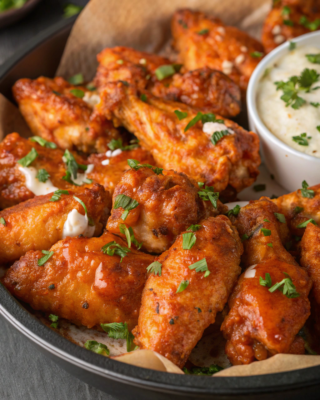 Garlic Butter Buffalo Chicken Wings That’s Totally Addictive