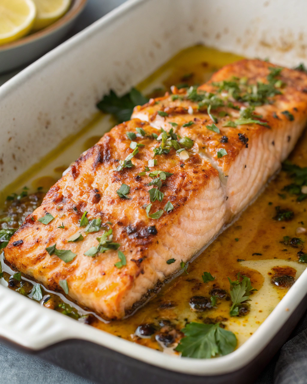 Garlic Butter Honey Glazed Salmon That’s Totally Addictive
