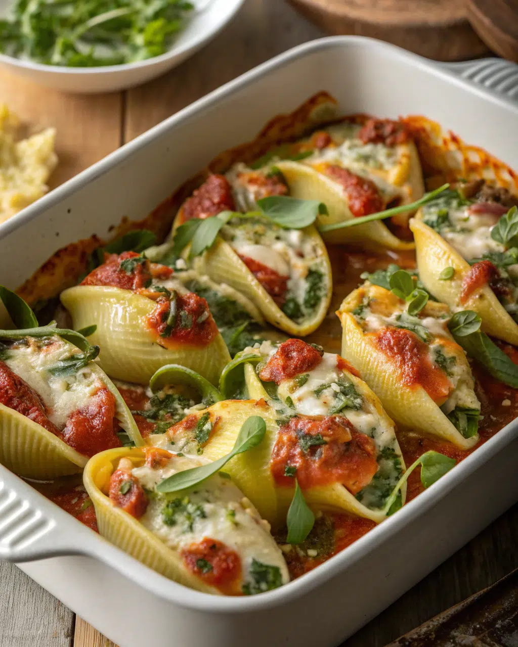 Herb & Zucchini Stuffed Jumbo Shells