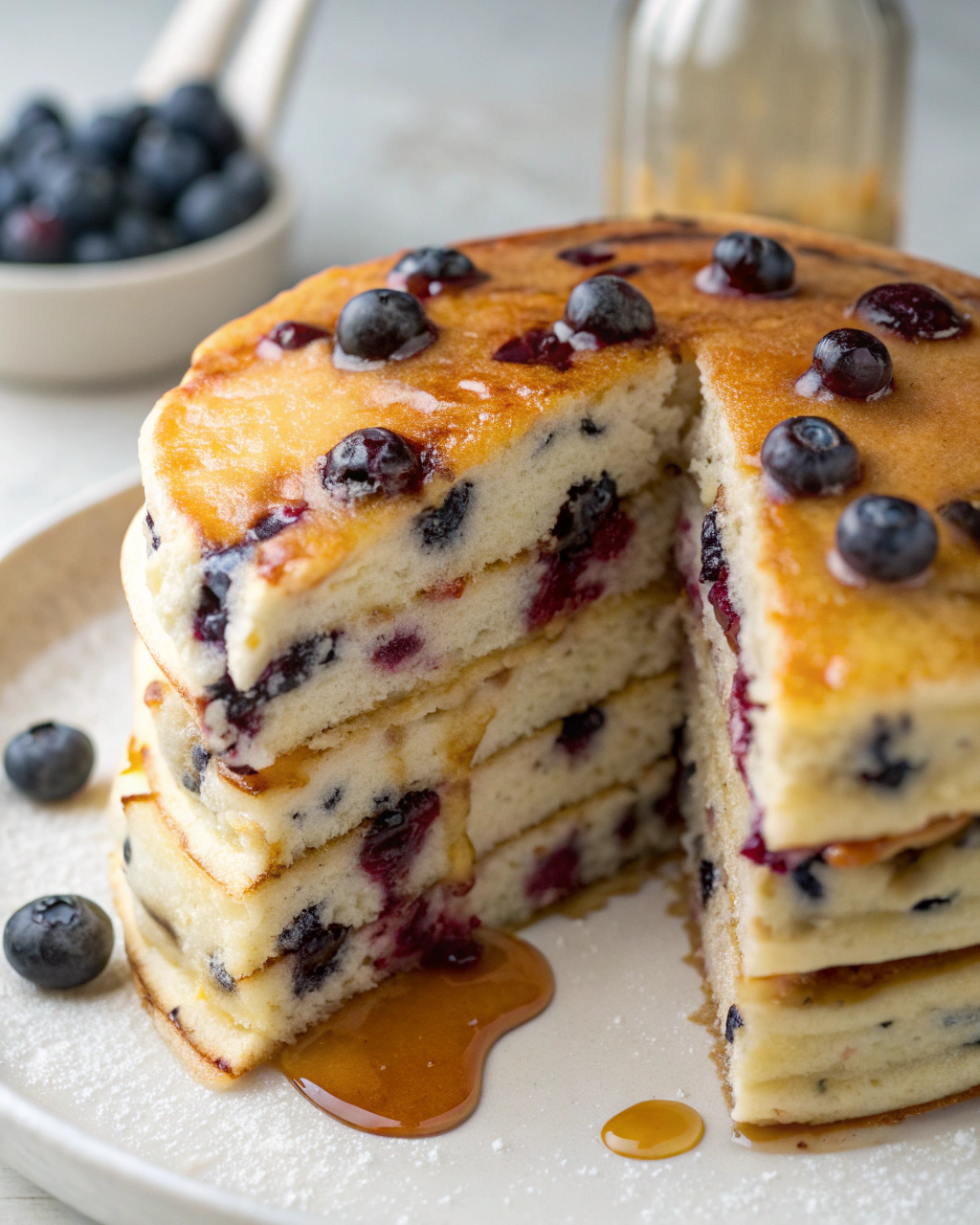 Juicy Blueberry Pancakes You’ll Make Again and Again