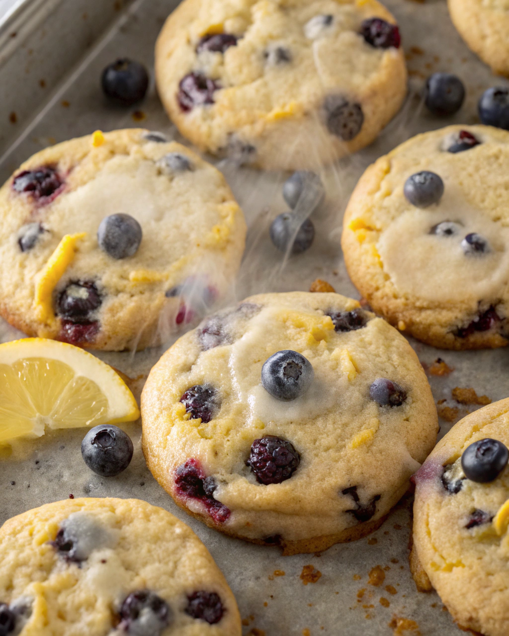 LEMON BLUEBERRY COOKIES