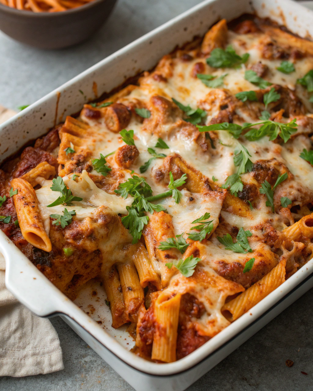 Spicy Baked Ziti That’s Full of Flavor