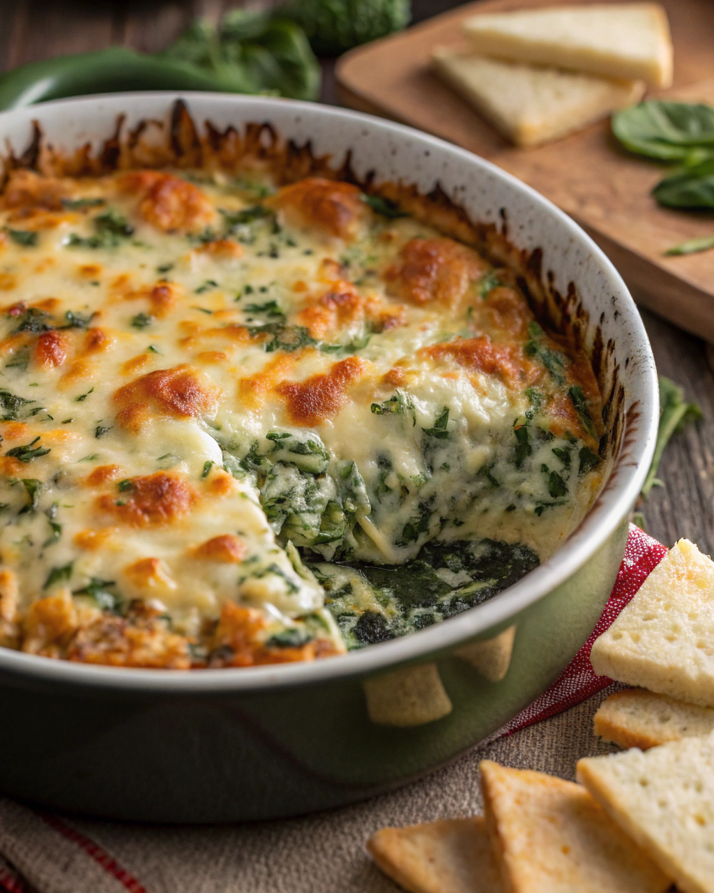 Spicy Spinach Artichoke Dip That’s Full of Flavor