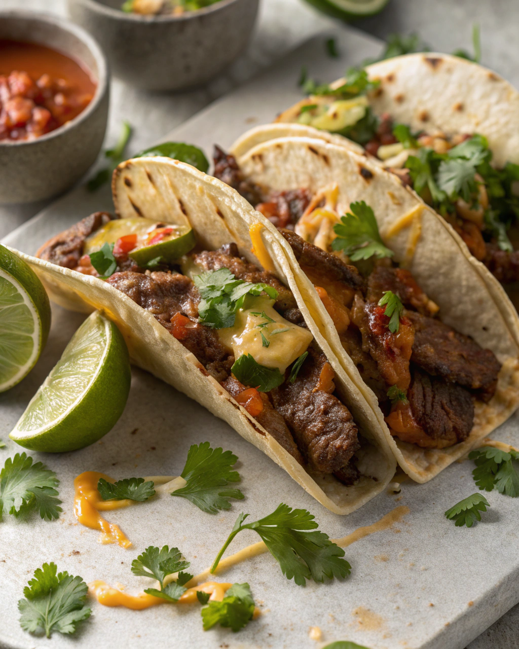 Steak Tacos with Lime & Cilantro