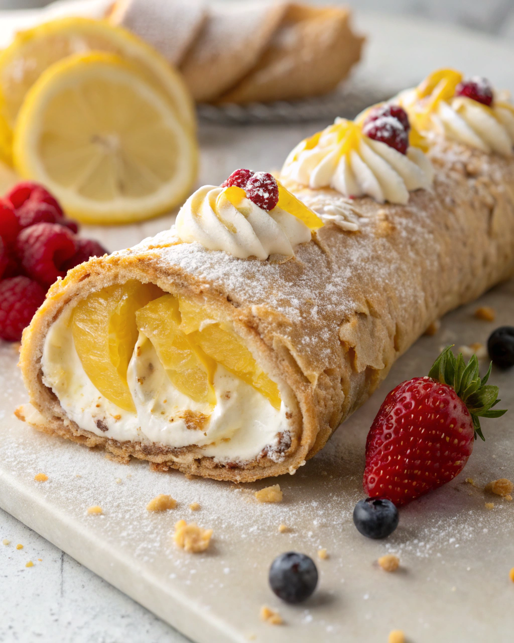 Sunshine Lemon Meringue Pie Cannoli