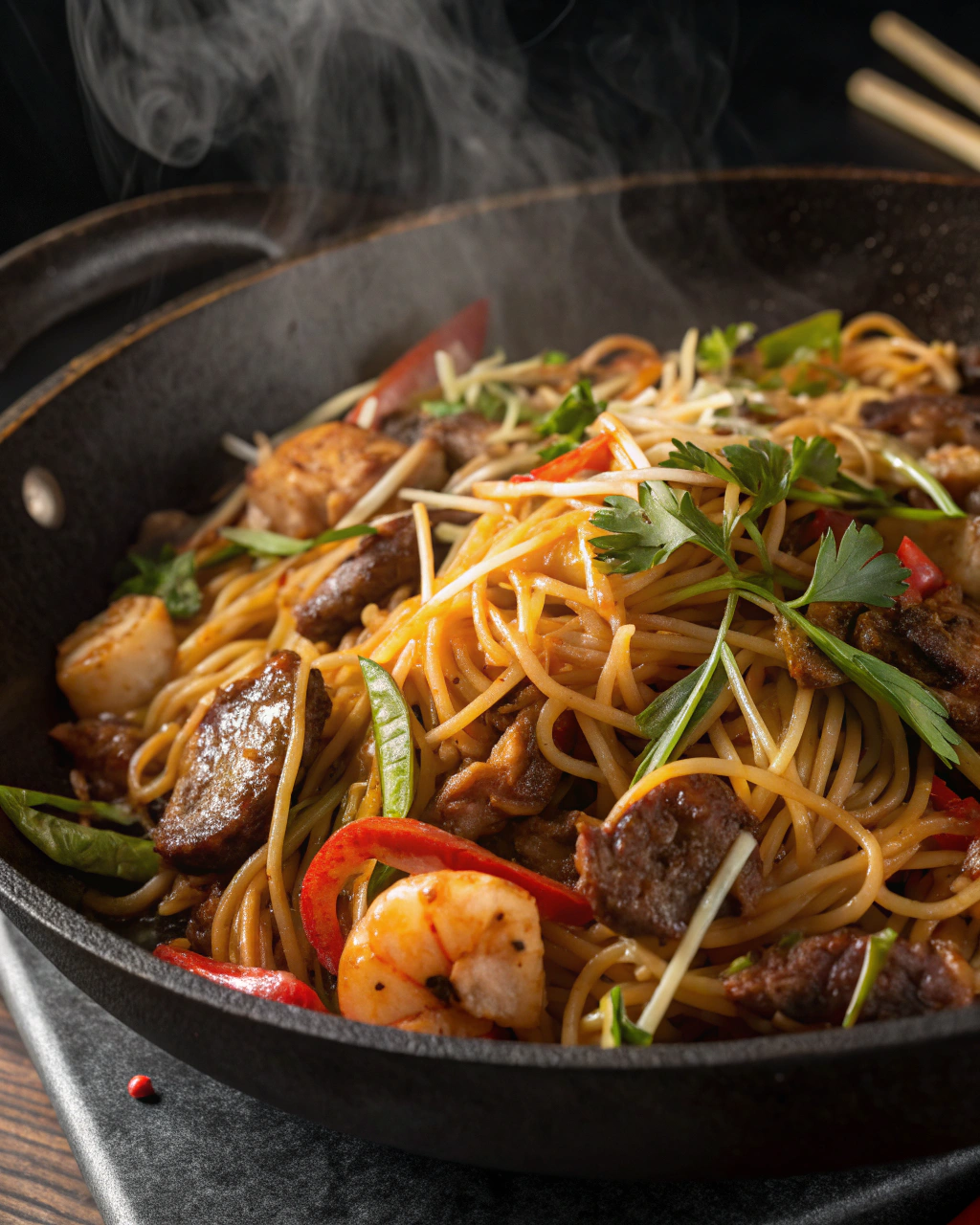 Surf & Turf Stir-Fried Noodles