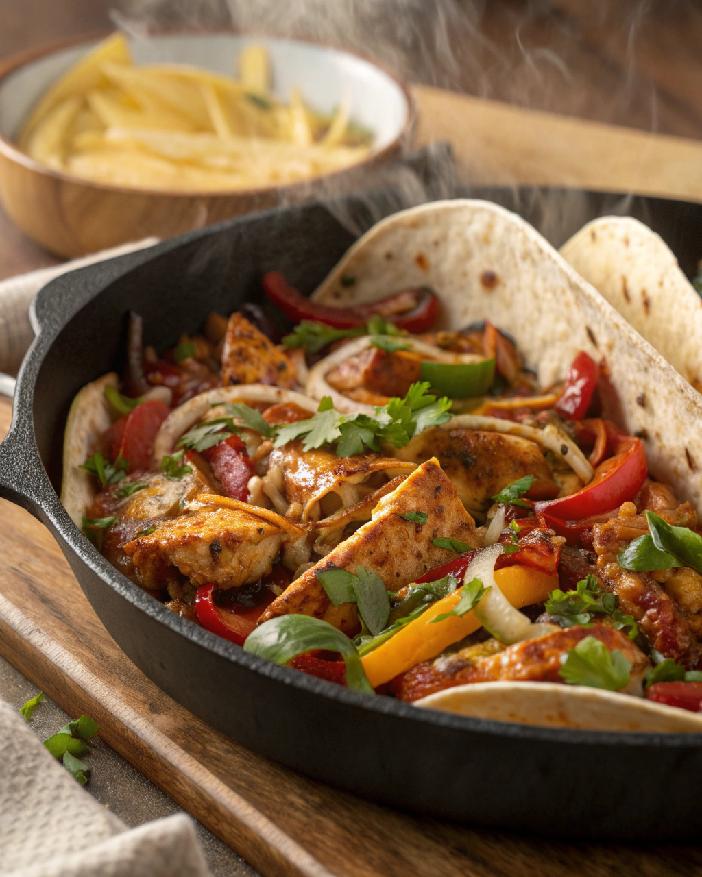 Sweet and Sticky Chicken Fajitas for Cozy Nights