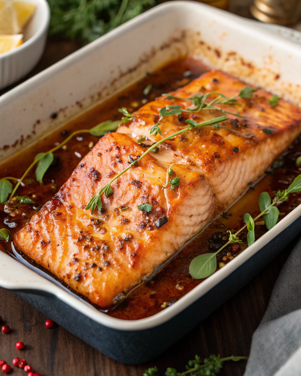 Sweet and Sticky Honey Glazed Salmon for Cozy Nights