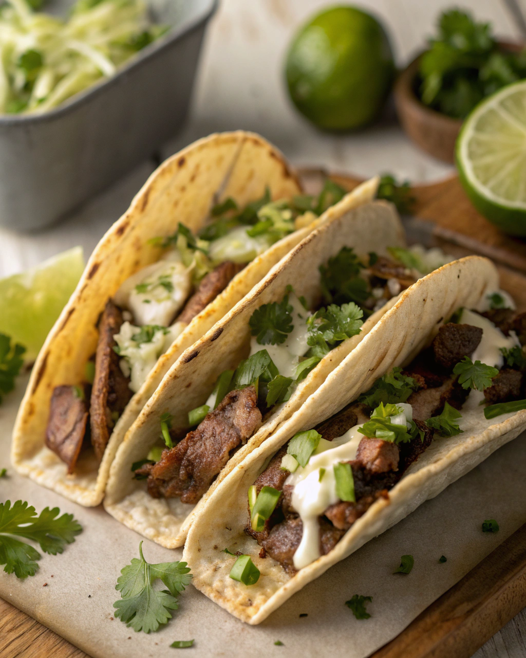 Zesty Lime-Cilantro Steak Tacos