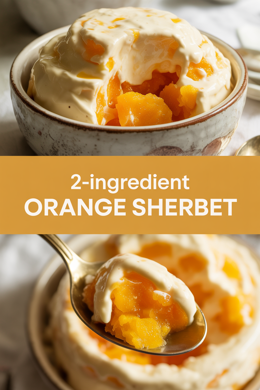 2-INGREDIENT ORANGE SHERBET