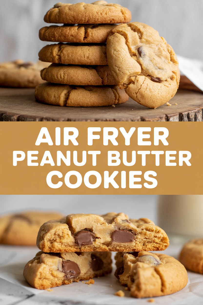 Air Fryer Peanut Butter Cookies