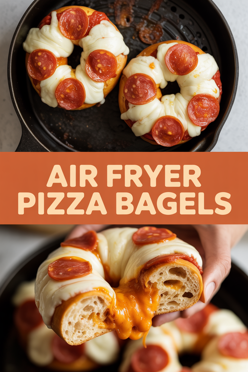 Air Fryer Pizza Bagels