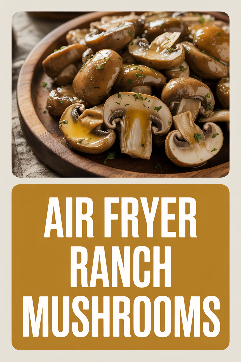 Air Fryer Ranch Mushrooms