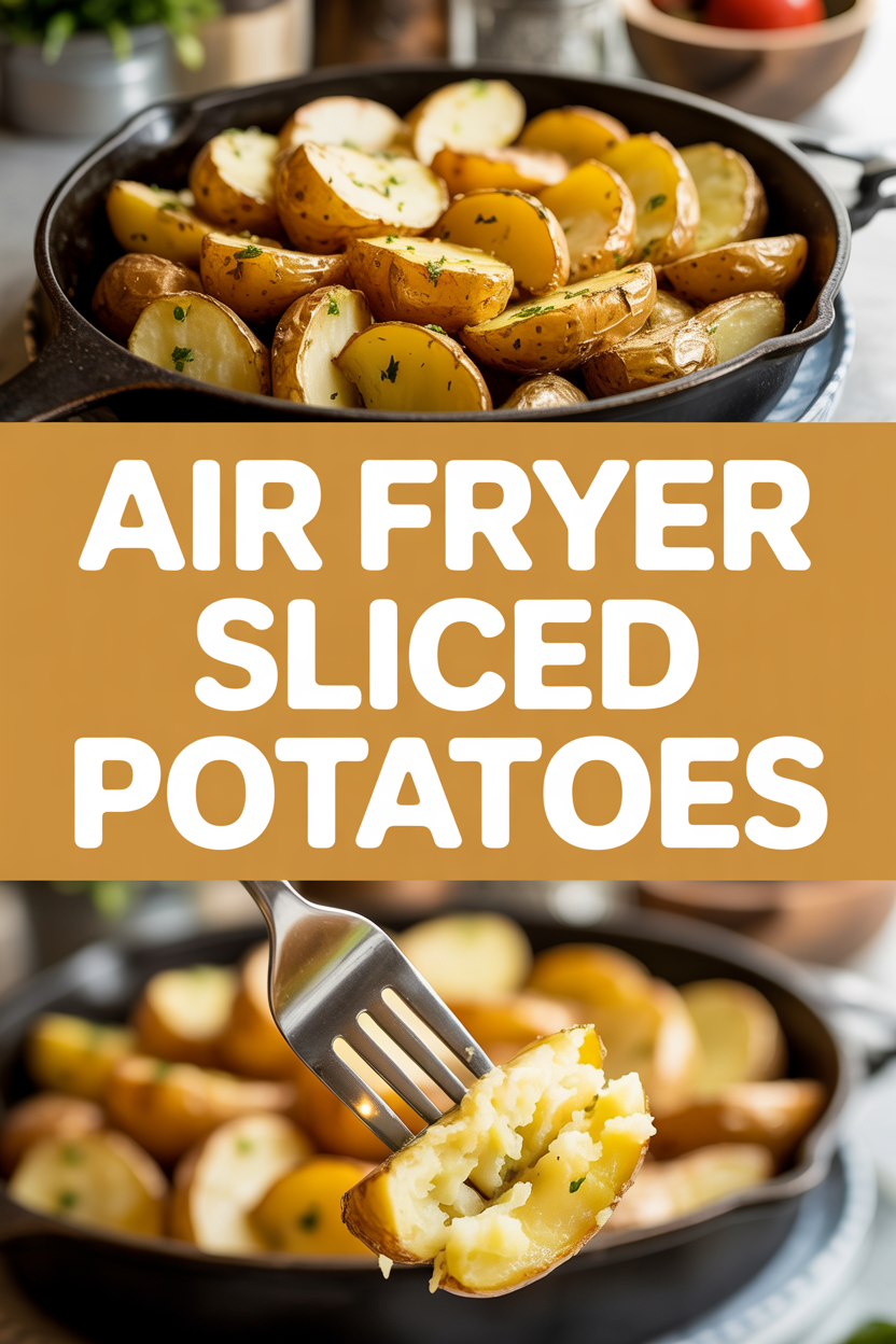 Air Fryer Sliced Potatoes