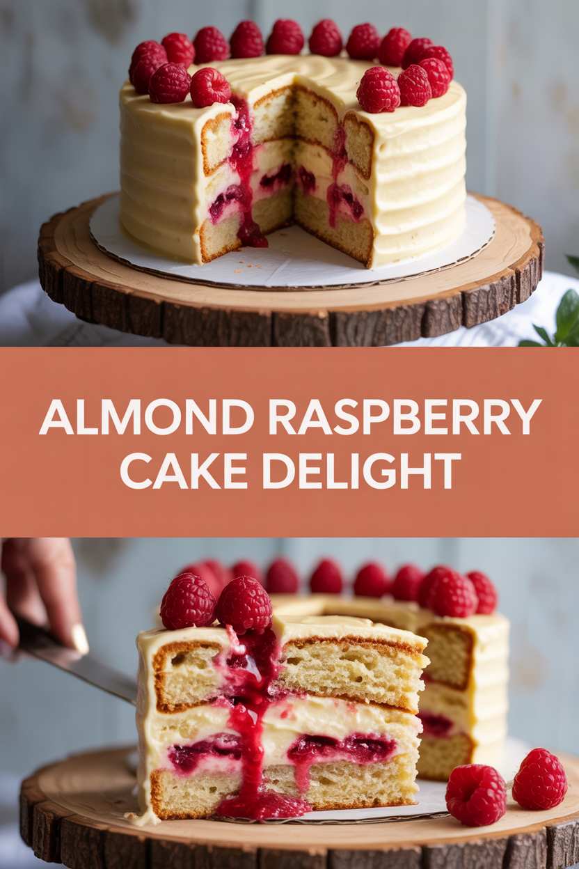 Almond Raspberry Cake Delight