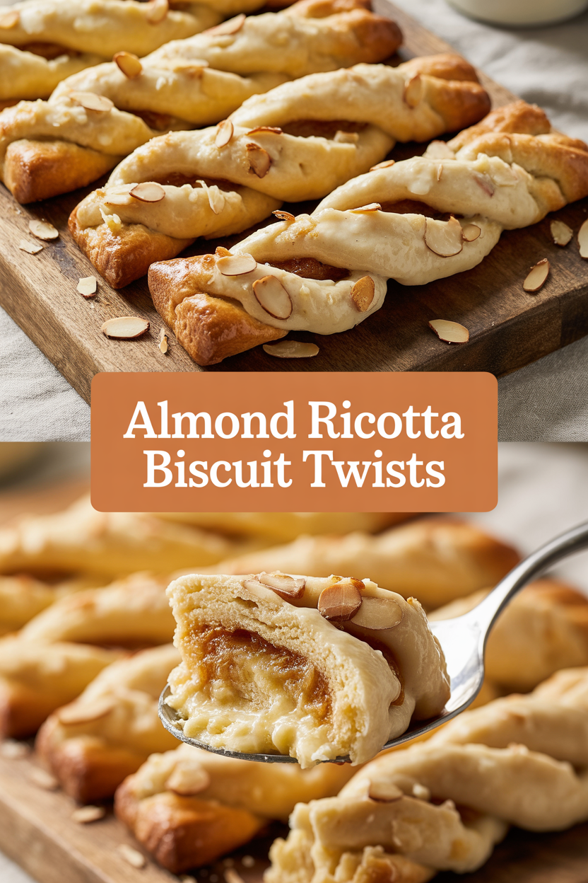 Almond Ricotta Biscuit Twists