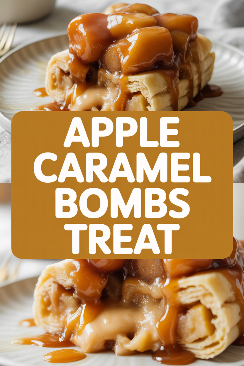 Apple Caramel Bombs Treat