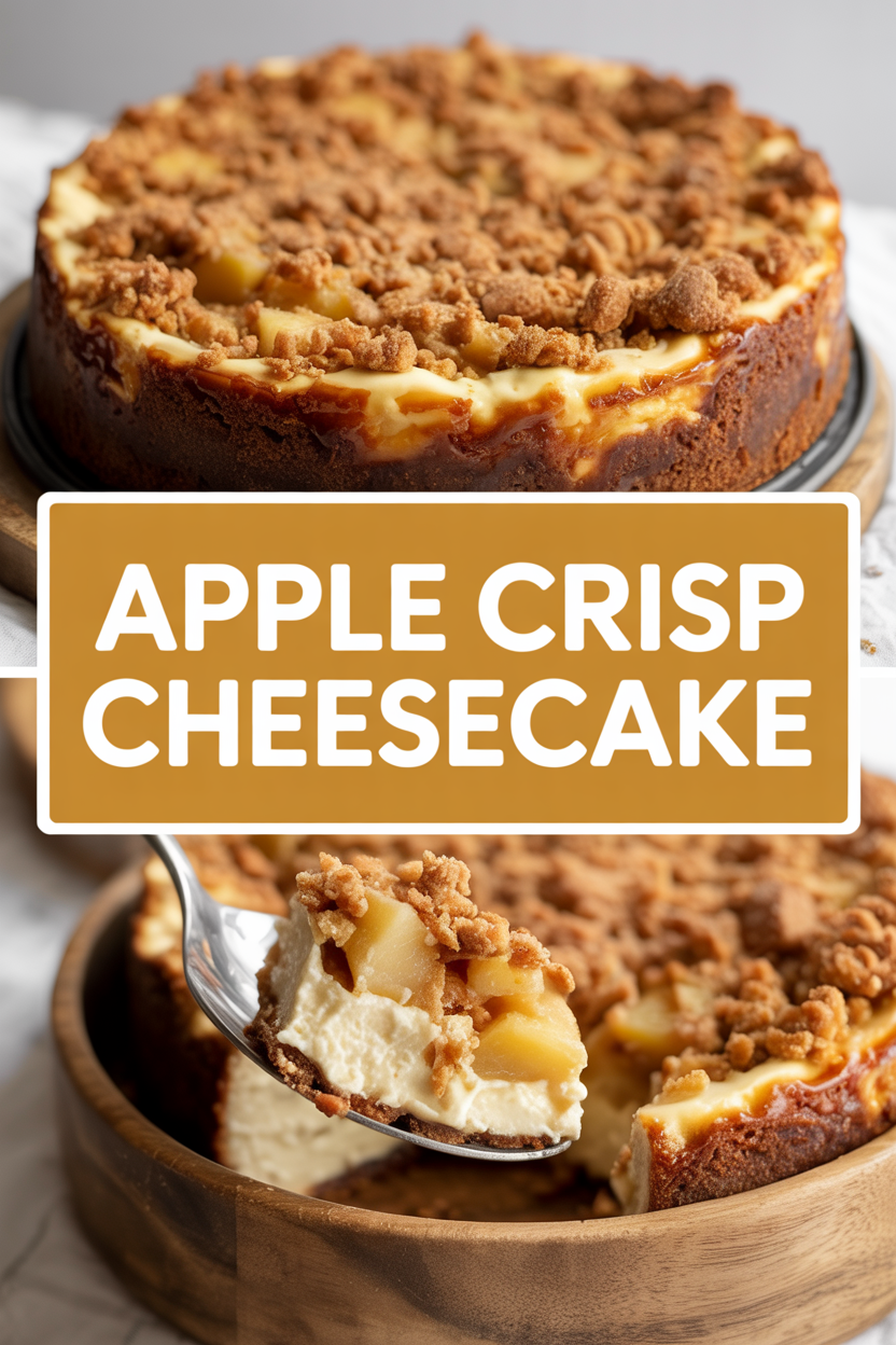 Apple Crisp Cheesecake