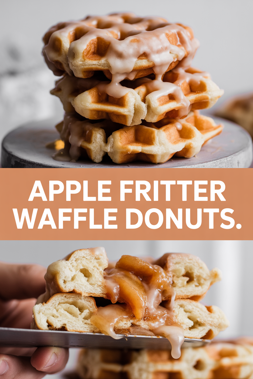 Apple Fritter Waffle Donuts