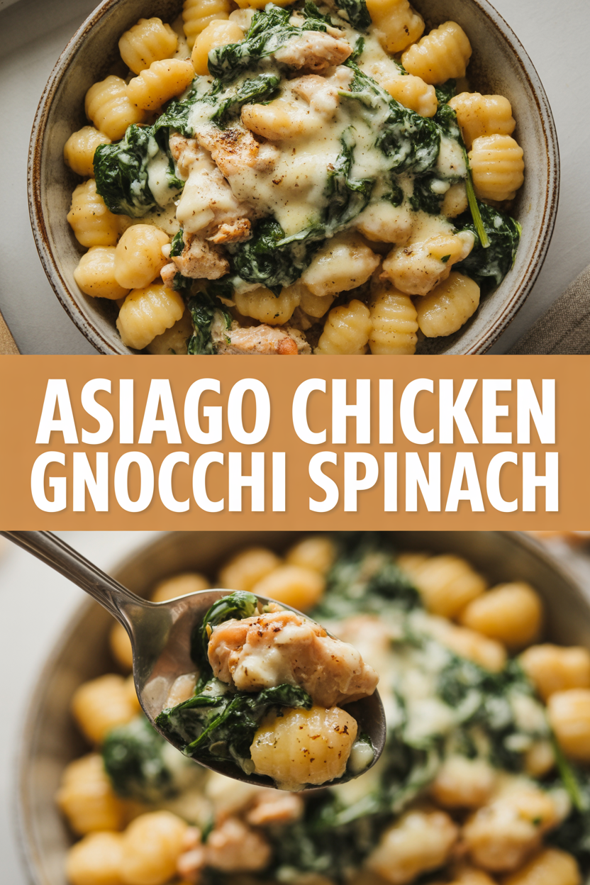 Asiago Chicken Gnocchi Spinach