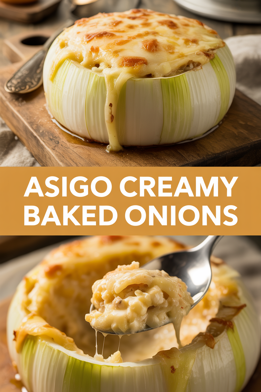 Asiago Creamy Baked Onions