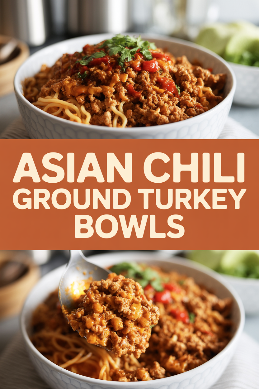 Asian Chili Ground Turkey Bowls