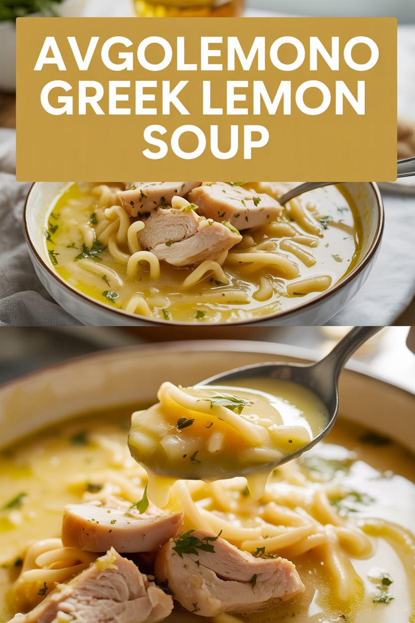 Avgolemono Greek Lemon Soup