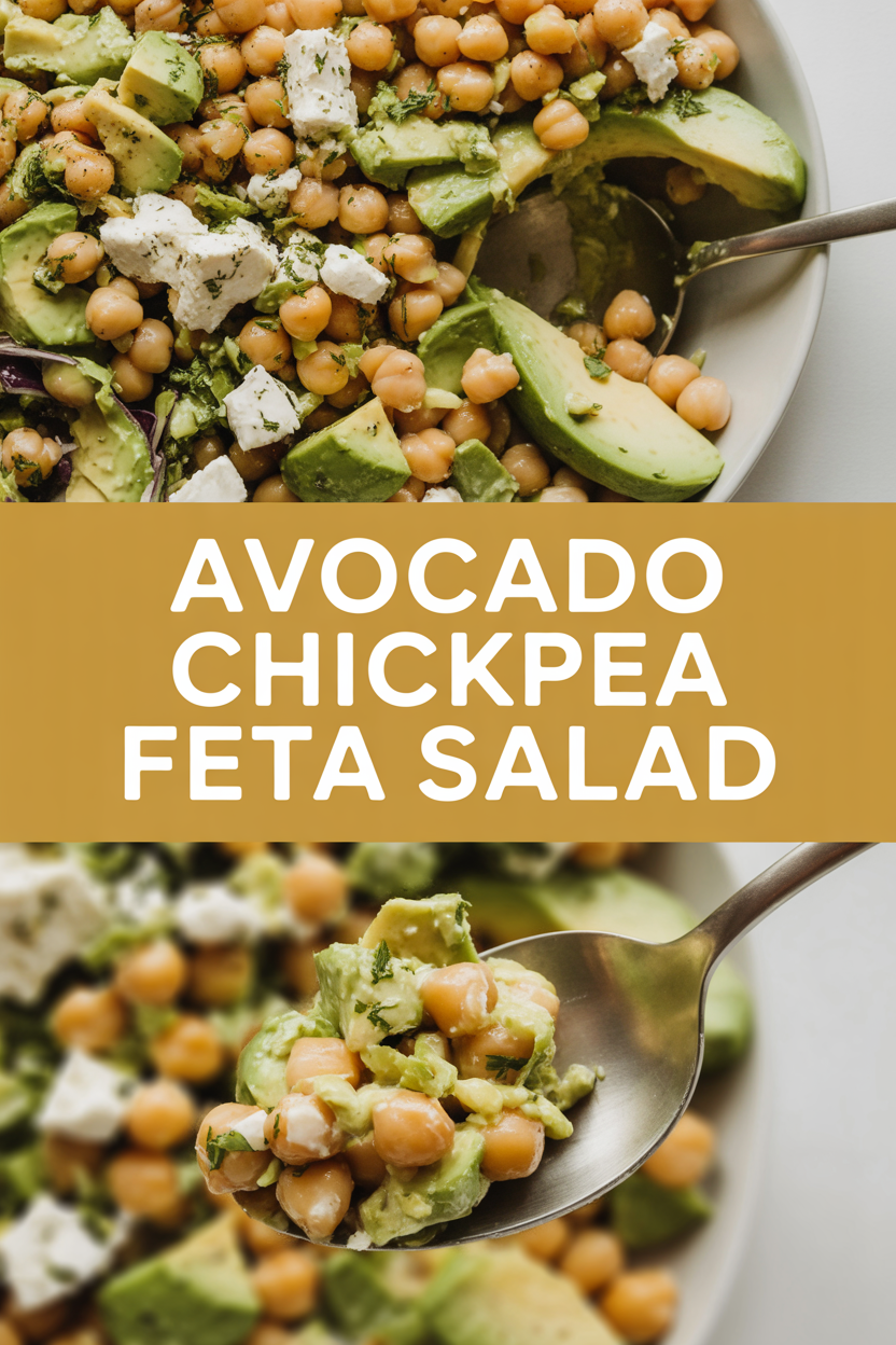 Avocado Chickpea Feta Salad