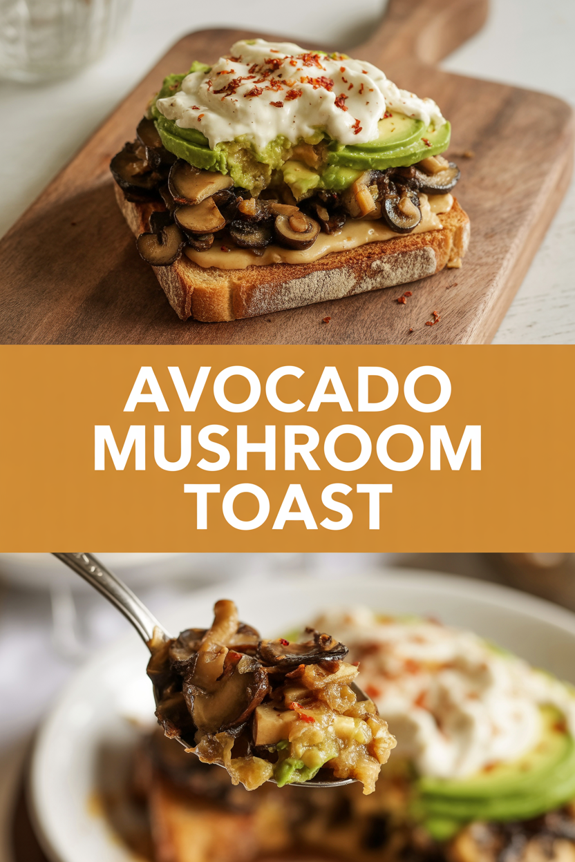 Avocado Mushroom Toast