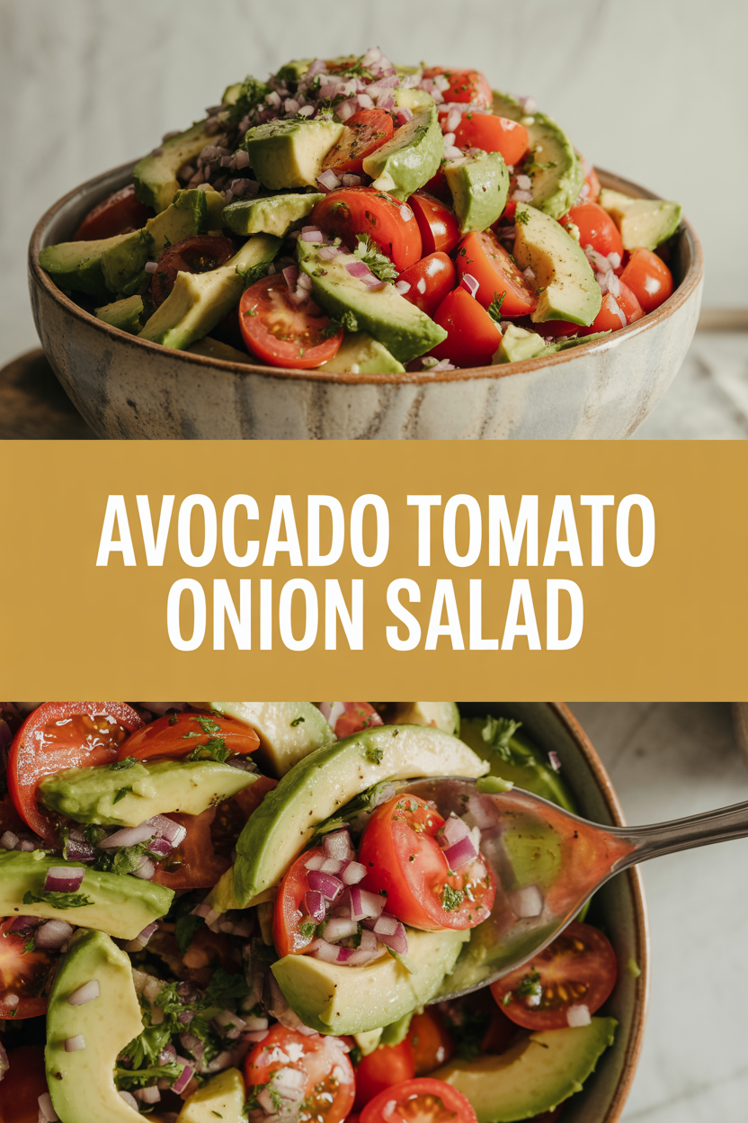 Avocado Tomato Onion Salad