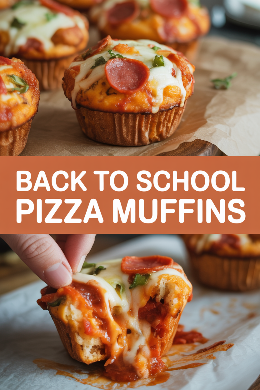 Back To School Pizza Muffins