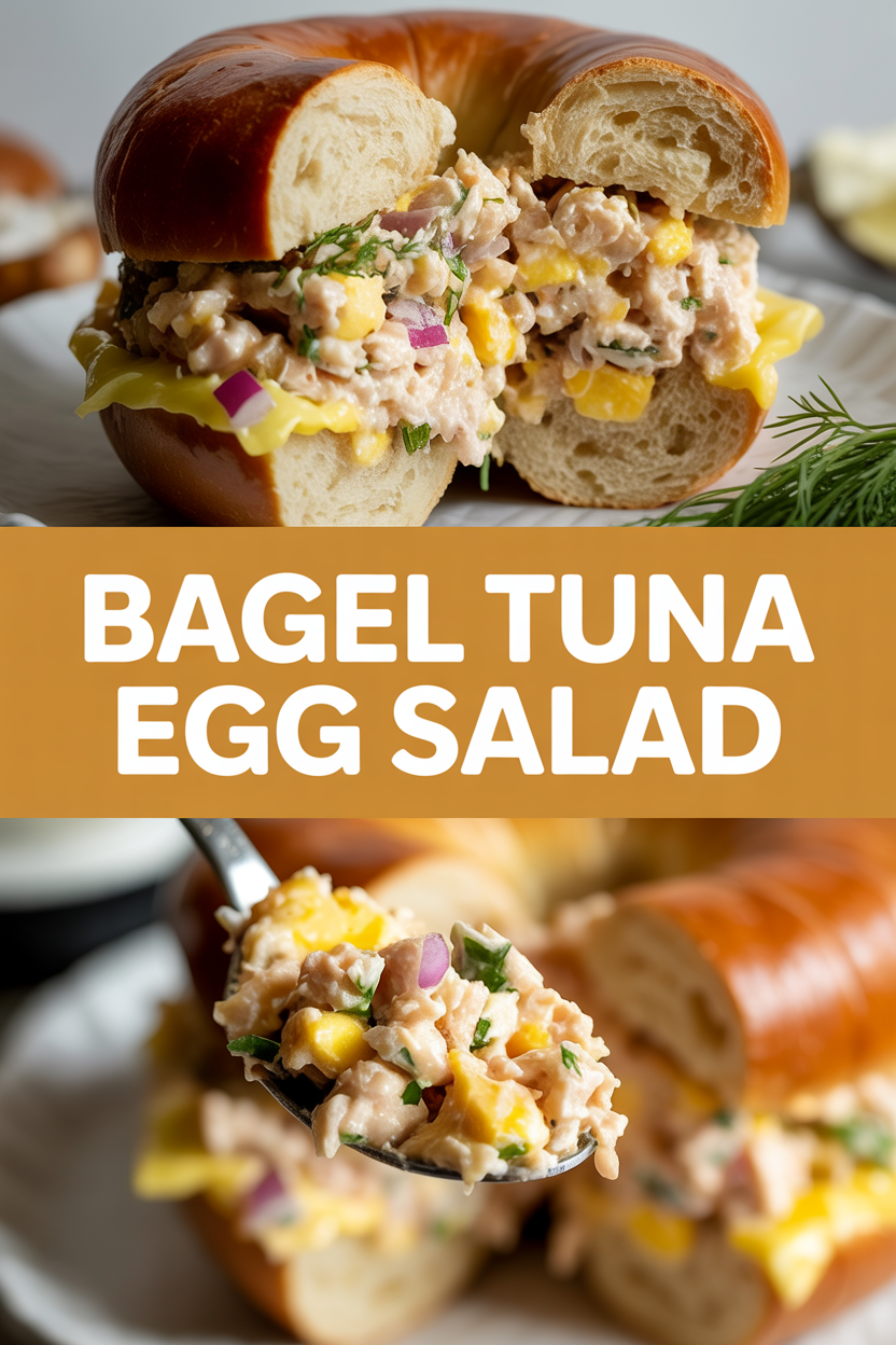 Bagel Tuna Egg Salad