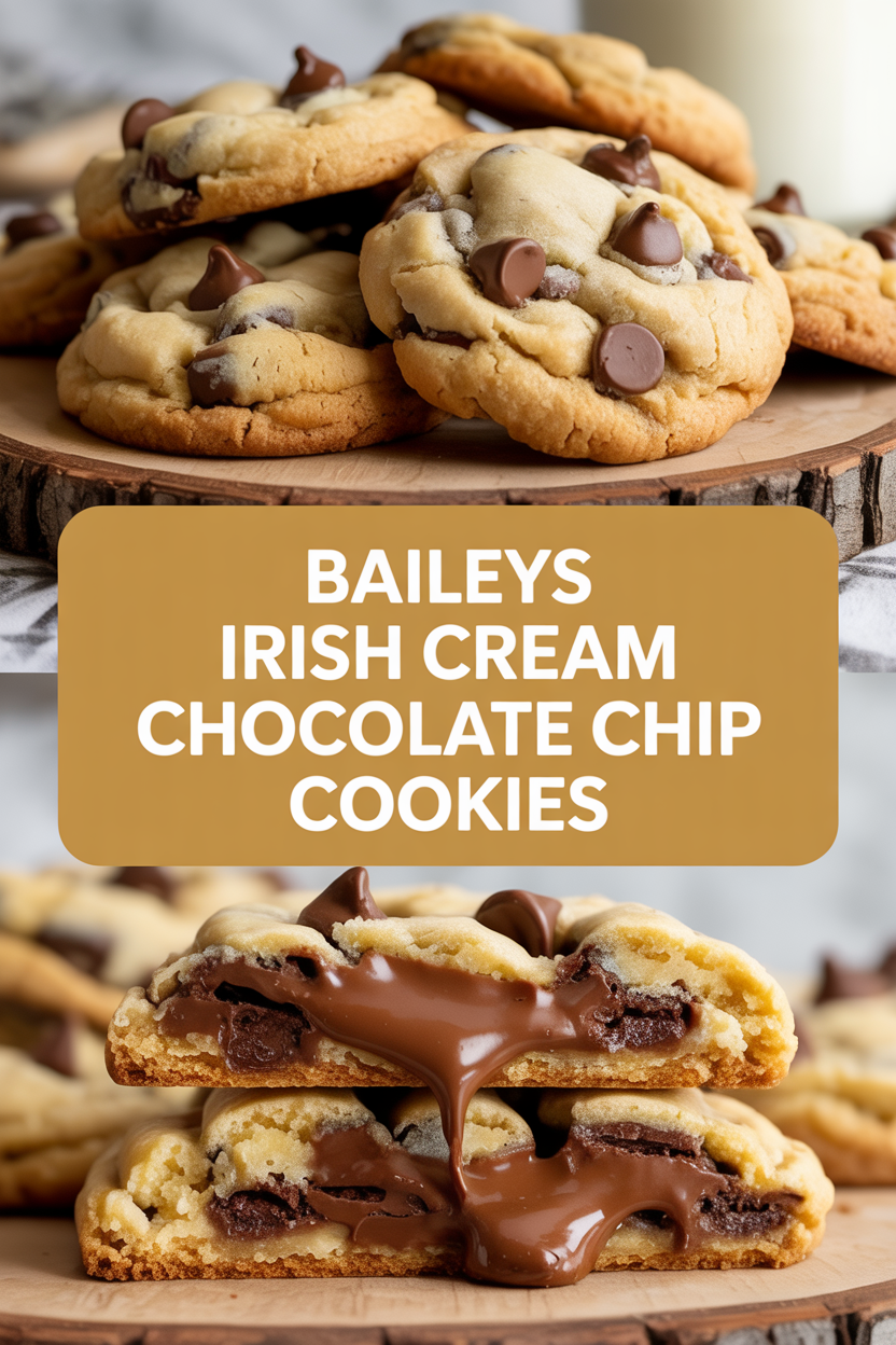Baileys Irish Cream Chocolate Chip Cookies