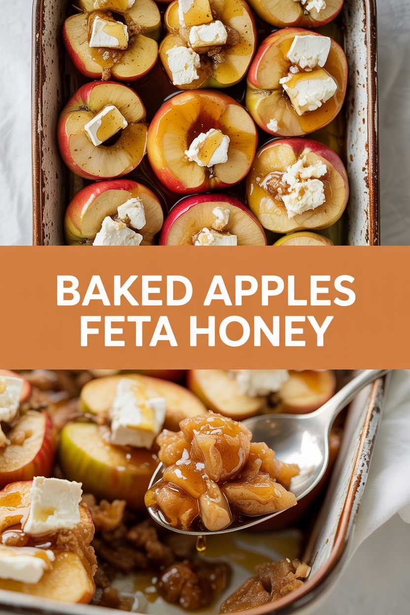 Baked Apples Feta Honey
