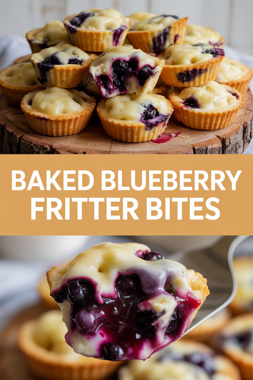 Baked Blueberry Fritter Bites
