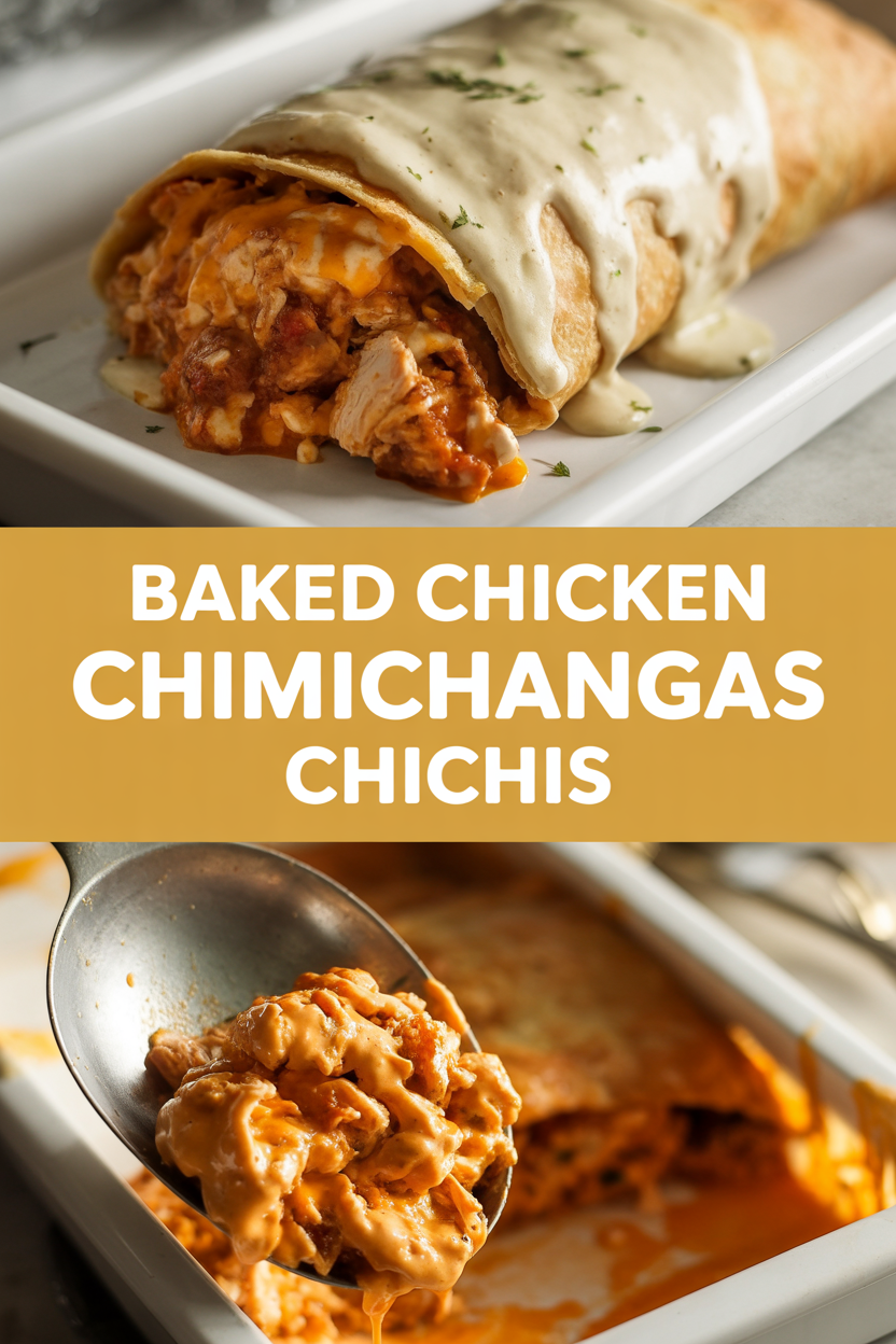 Baked Chicken Chimichangas Chichis